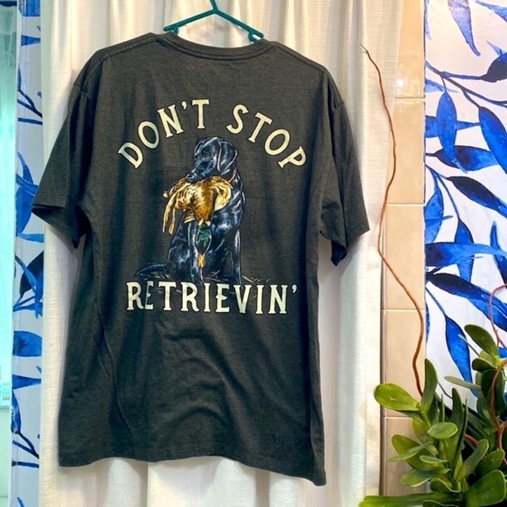 Men’s Cabela’s Cotton Blend Don’t Stop Retrieven Short Sleeve T-Shirt Size L